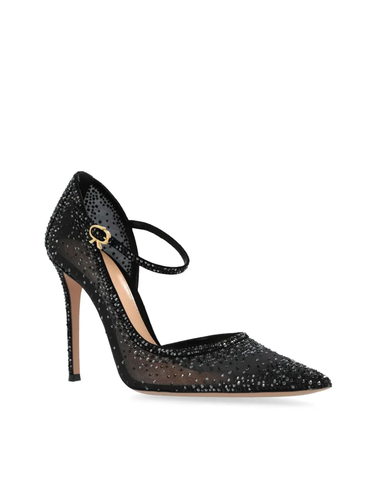 Gianvito Rossi クリスタル装飾パンプス ブラック - 画像4