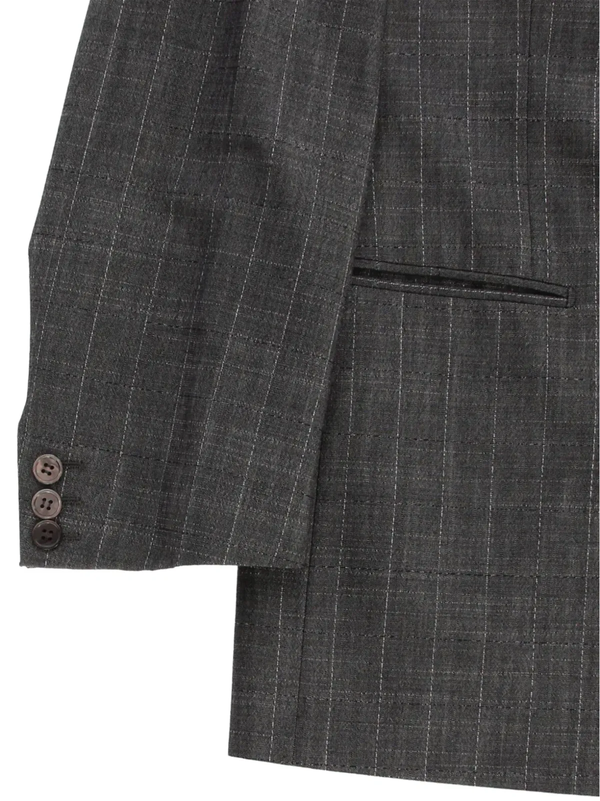 Pierre Cardin ビンテージ 1980年代 ウール ブレザー - グレー - 画像4