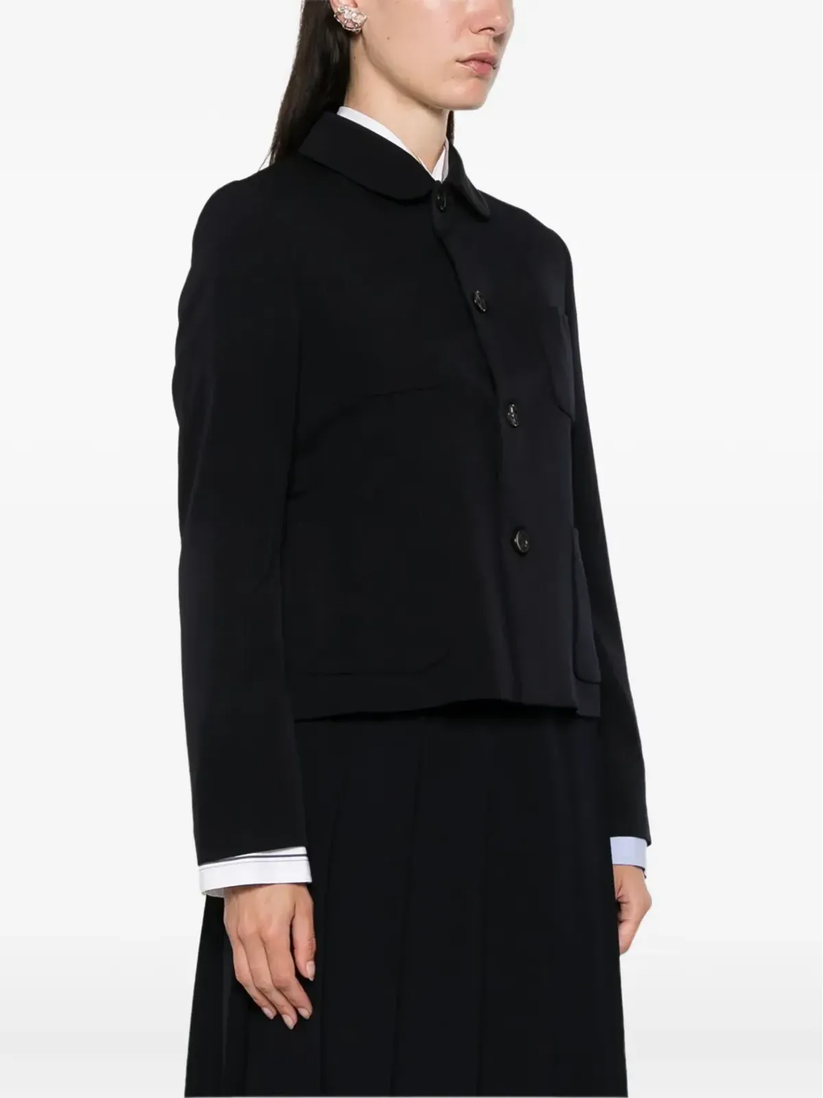 Comme Des Garçons Girl ピーターパンカラー ポケット付きカーディガン - 画像3