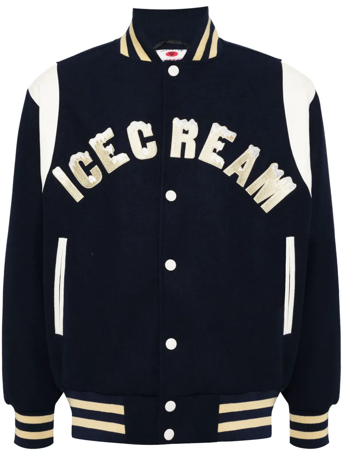 ICECREAM ドリッピー ヴァーシティジャケット - 画像1