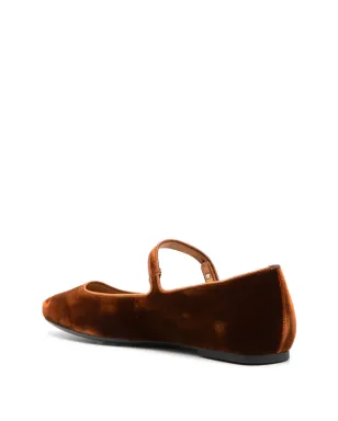 Tod's ベロア バレエシューズ - ブラウン - サムネイル3