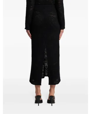 ETRO ニットジャカード ミディスカート - ブラック - サムネイル3