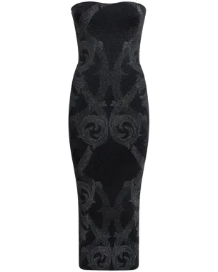 ETRO x Wolford メタリックジャカード ミディドレス - ブラック - サムネイル1