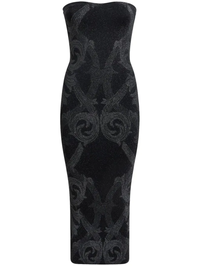 ETRO ETRO x Wolford メタリックジャカード ミディドレス - ブラックの商品画像
