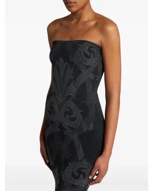 ETRO x Wolford メタリックジャカード ミディドレス - ブラック - サムネイル5