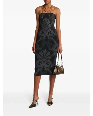 ETRO x Wolford メタリックジャカード ミディドレス - ブラック - サムネイル2