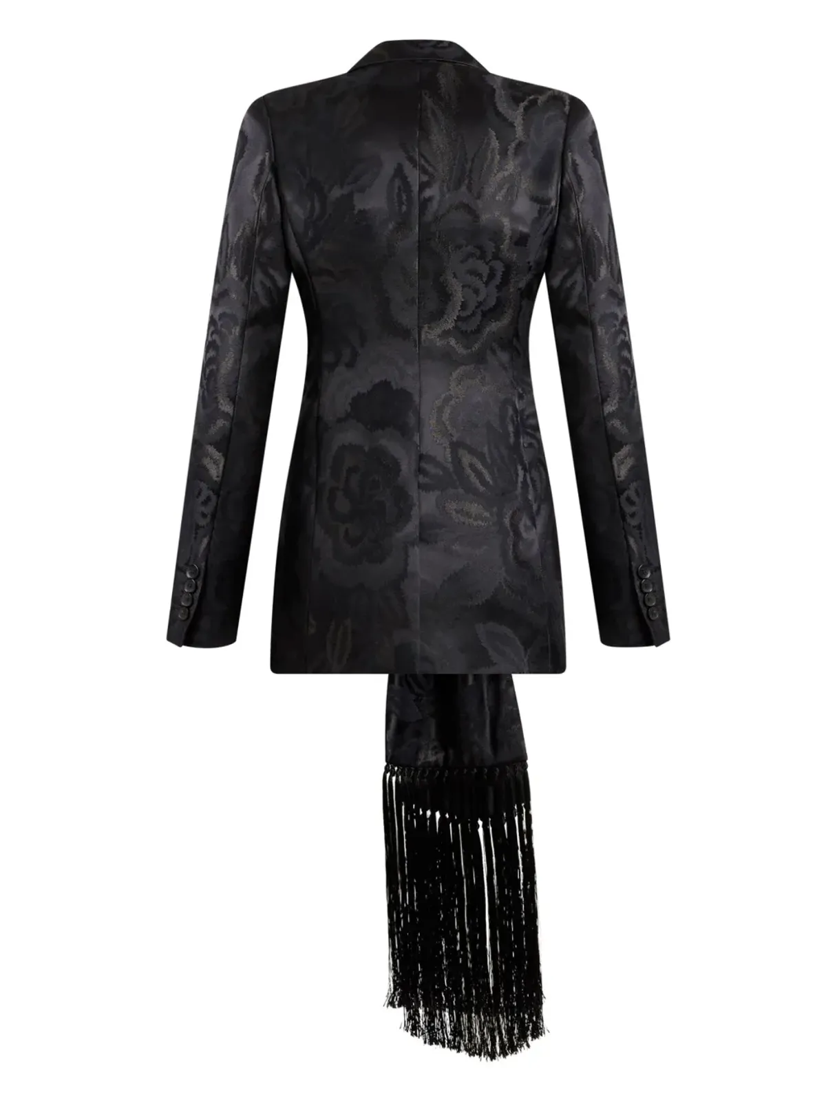 ETRO ジャカード スカーフ ジャケット - ブラック - 画像2