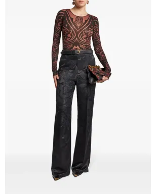 ETRO ペイズリープリント ボディスーツ - ピンク - サムネイル2
