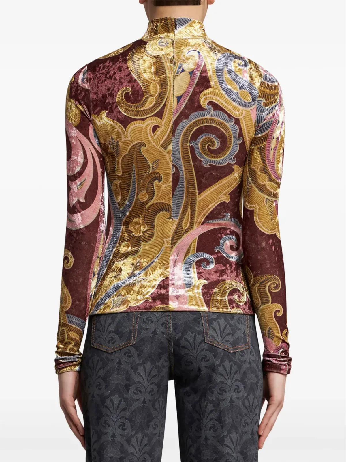 ETRO プリントチェニールトップ - 画像3