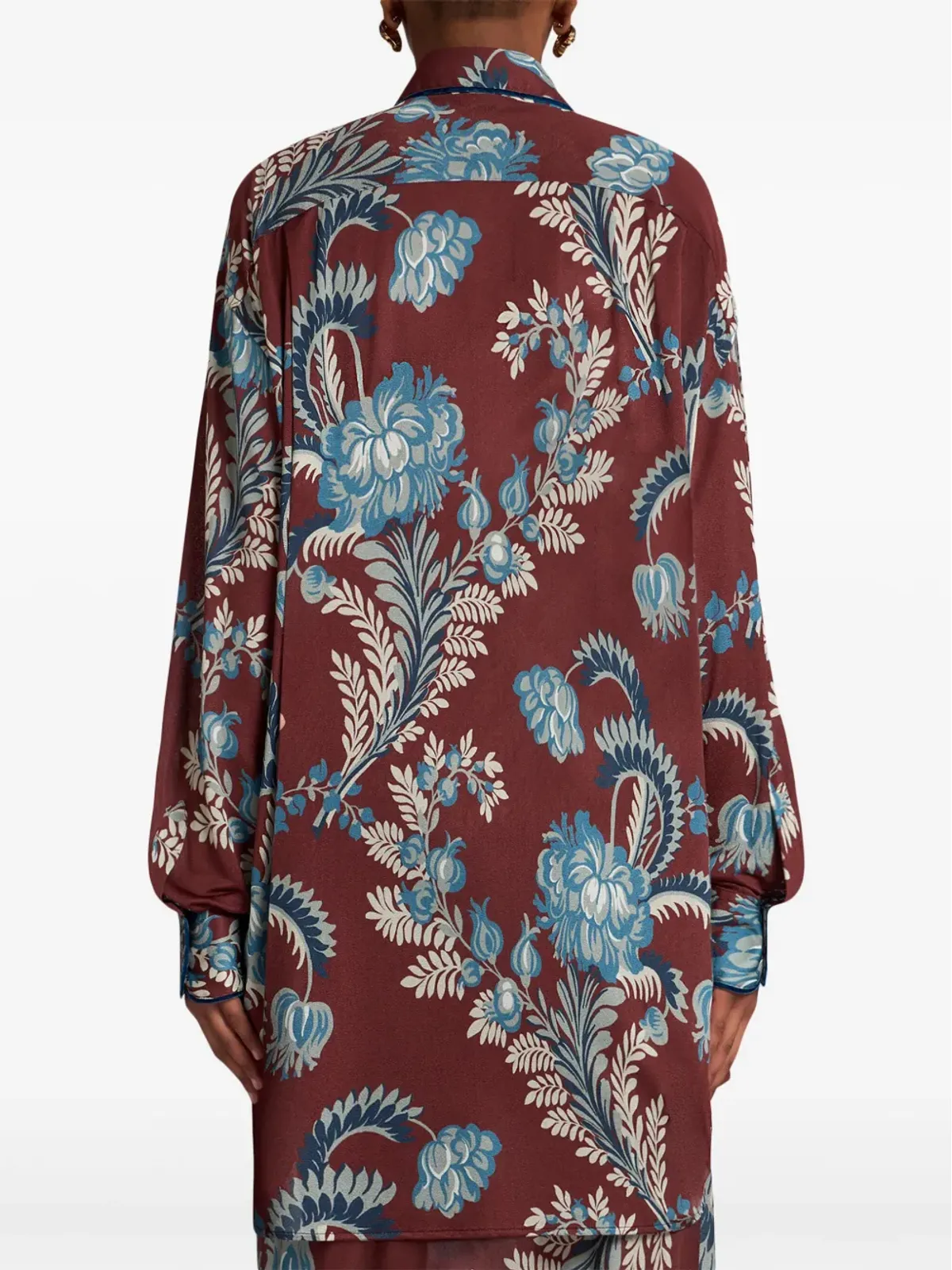 ETRO フローラルプリント シャツ - レッド - 画像4