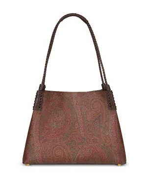 ETRO 小さめ ペイズリー Libra トートバッグ - ブラウン - サムネイル3