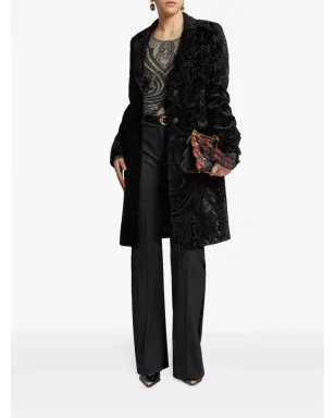 ETRO ウール フレアパンツ - ブラック - サムネイル2
