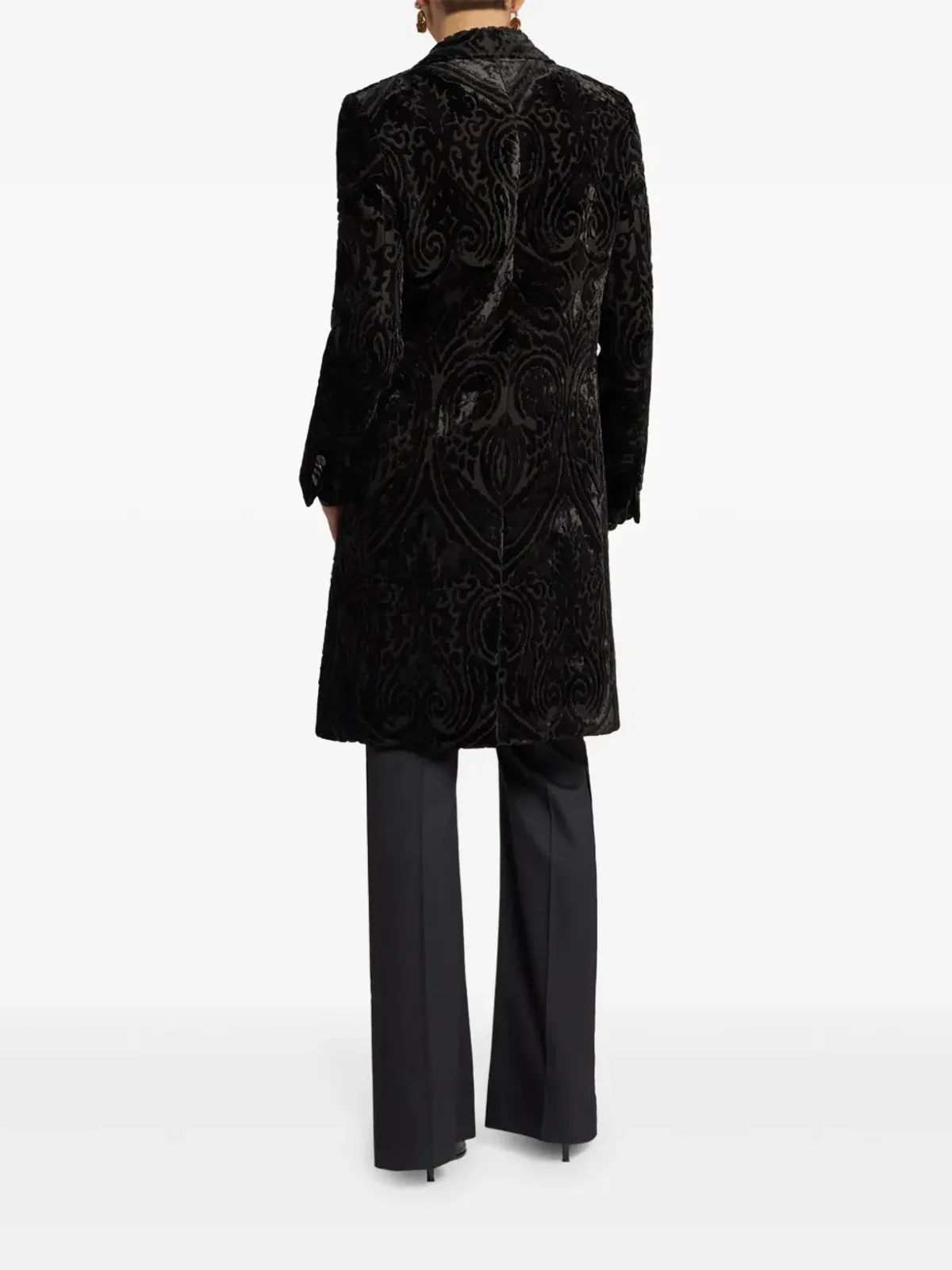 ETRO ベルベットジャカード コート - 画像4