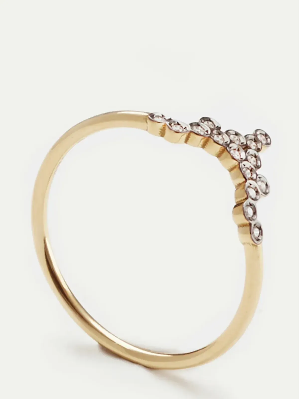 Yannis Sergakis 18kt イエローゴールド シャルニエール ダイヤモンド リング - 画像2