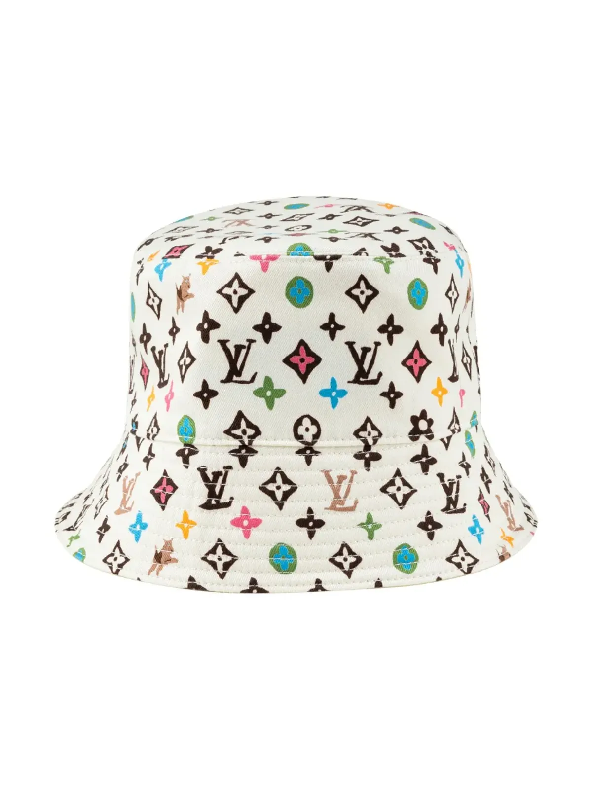 Louis Vuitton ビンテージ x Tyler The Creator モノグラム Craggy バケットハット - ニュートラルカラー - 画像3