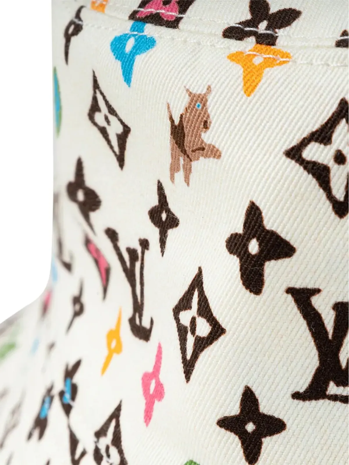 Louis Vuitton ビンテージ x Tyler The Creator モノグラム Craggy バケットハット - ニュートラルカラー - 画像4