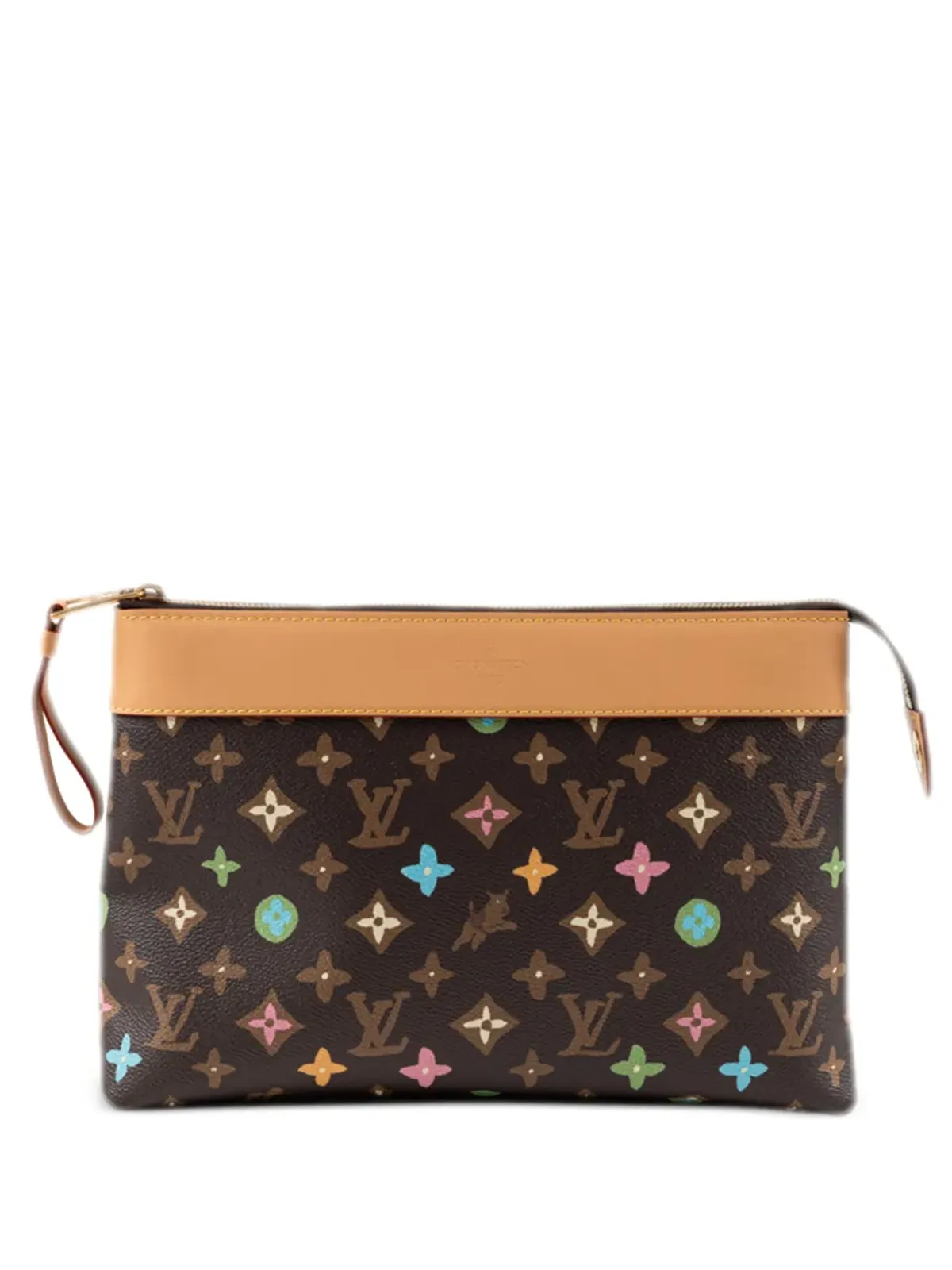 ビンテージ Louis Vuitton × Tyler the Creator Voyage Souple ポシェット ブラウン - 画像1