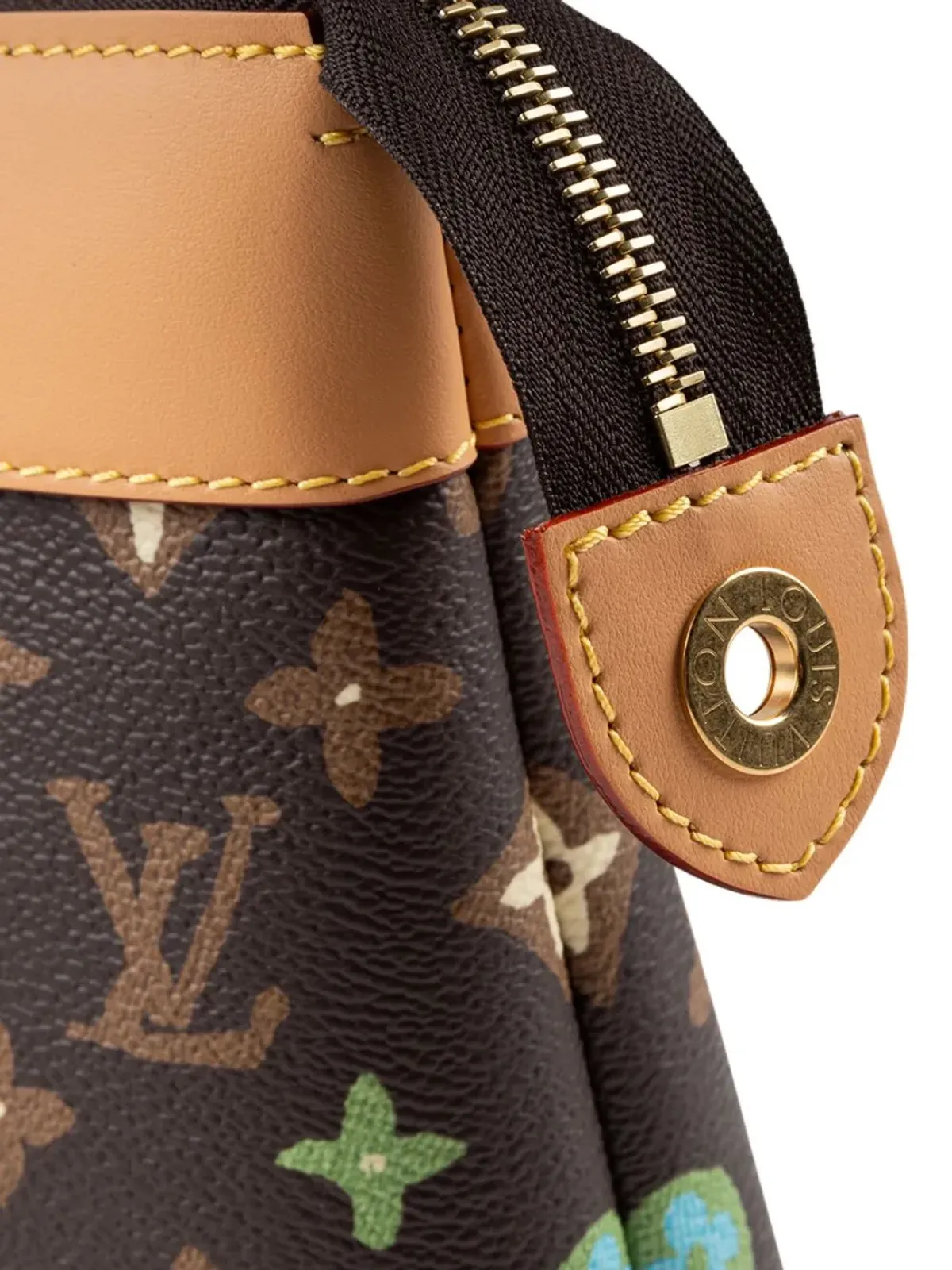 ビンテージ Louis Vuitton × Tyler the Creator Voyage Souple ポシェット ブラウン - 画像5