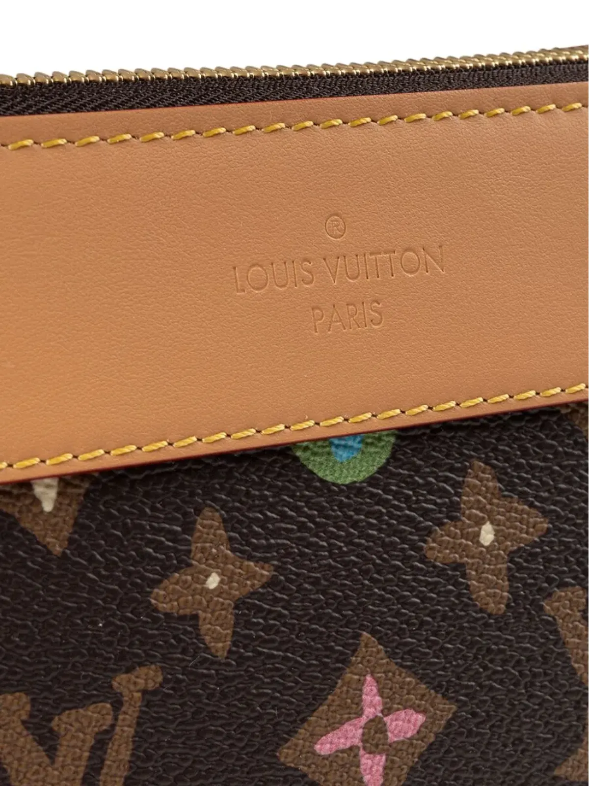 ビンテージ Louis Vuitton × Tyler the Creator Voyage Souple ポシェット ブラウン - 画像4