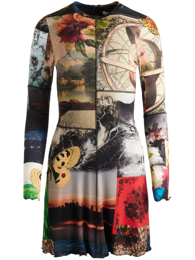 Alice + Olivia alice + olivia Deloraパネルドレスの商品画像