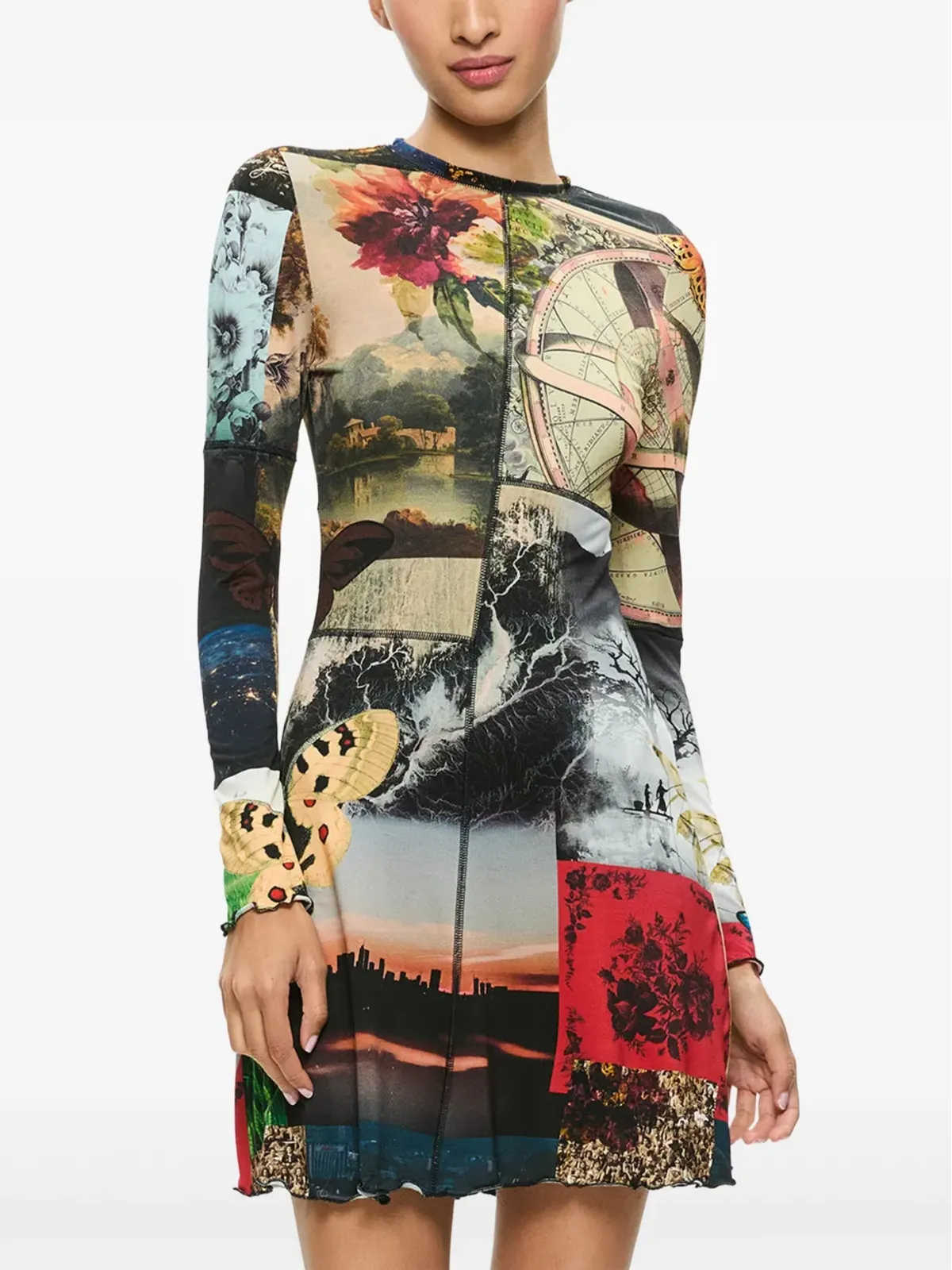 alice + olivia Deloraパネルドレス - 画像5