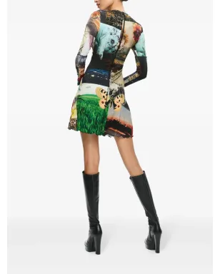 alice + olivia Deloraパネルドレス - サムネイル4
