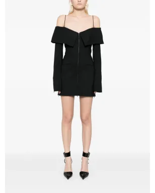 David Koma 肩を重ねたテーラード風ミニドレス - サムネイル2