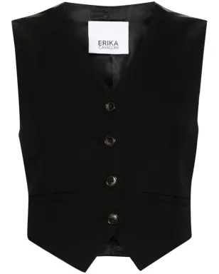 Erika Cavallini シングルブレスト クロップド ウエストコート - サムネイル1