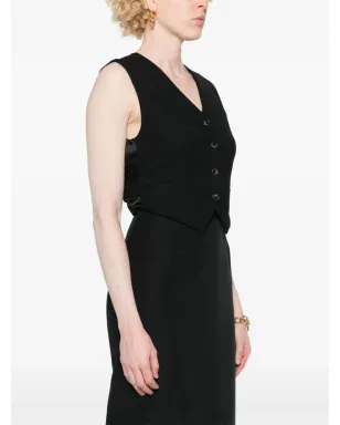 Erika Cavallini シングルブレスト クロップド ウエストコート - サムネイル3