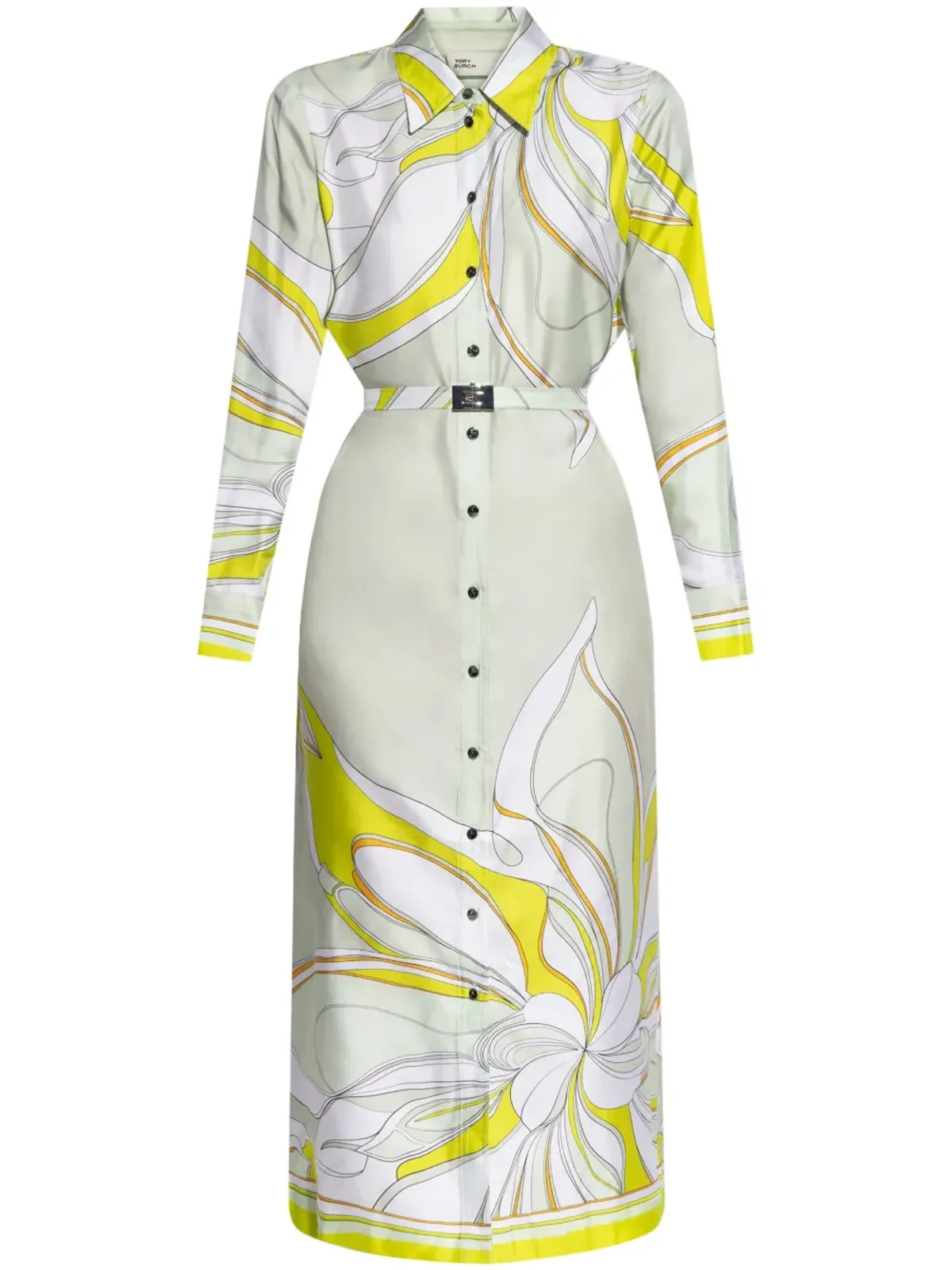 Tory Burch プリントシルク シャツドレス - 画像1