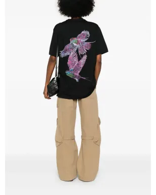 Y-3 バードプリント Tシャツ ブラック - サムネイル3