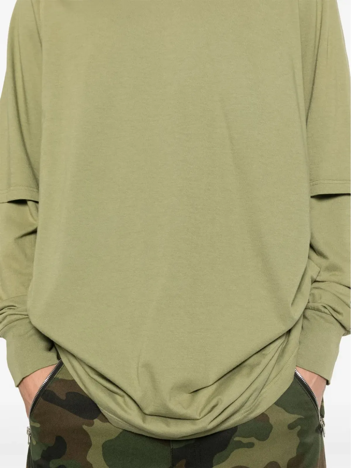 Rick Owens DRKSHDW ハスラー Tシャツ - グリーン - 画像5