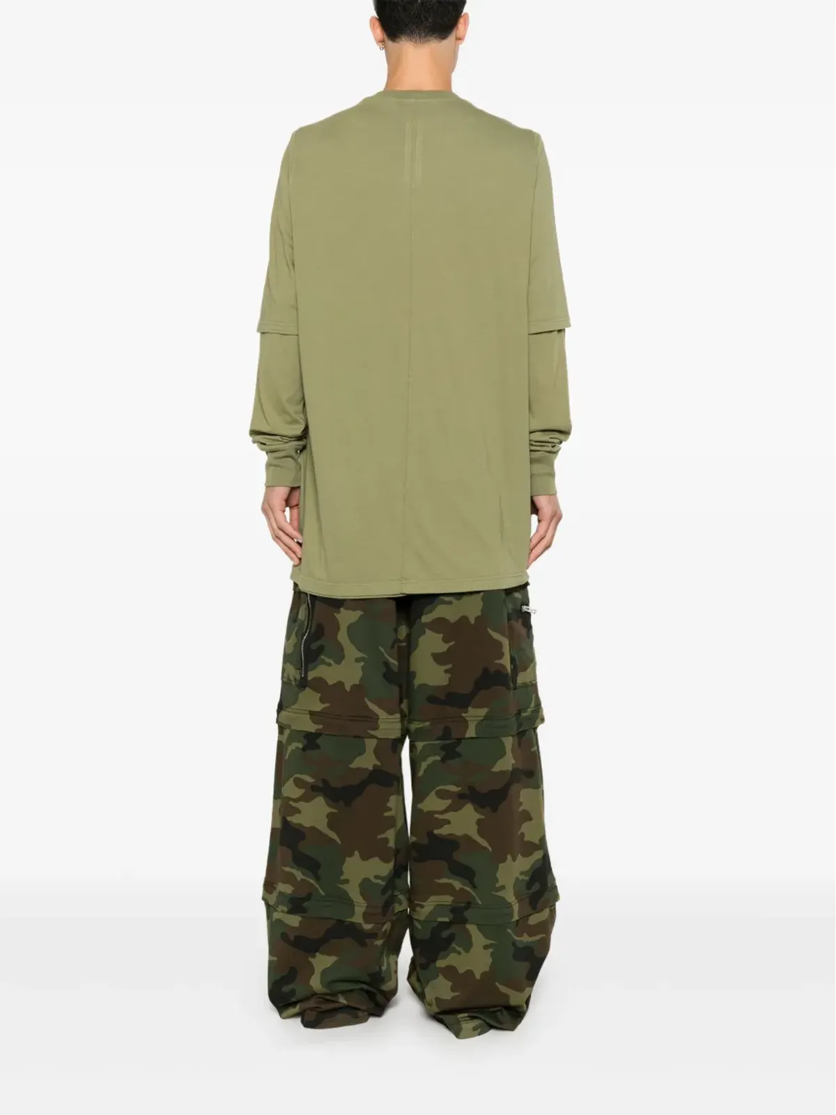 Rick Owens DRKSHDW ハスラー Tシャツ - グリーン - 画像4