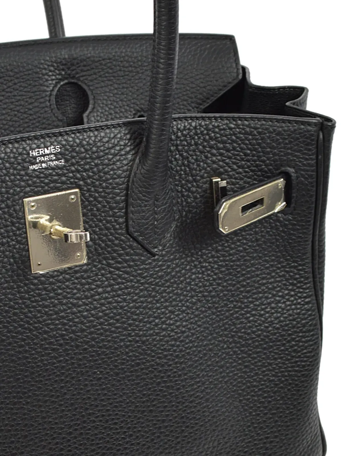 Hermès ビンテージ 2015 バーキン30 ハンドバッグ - ブラック - 画像4