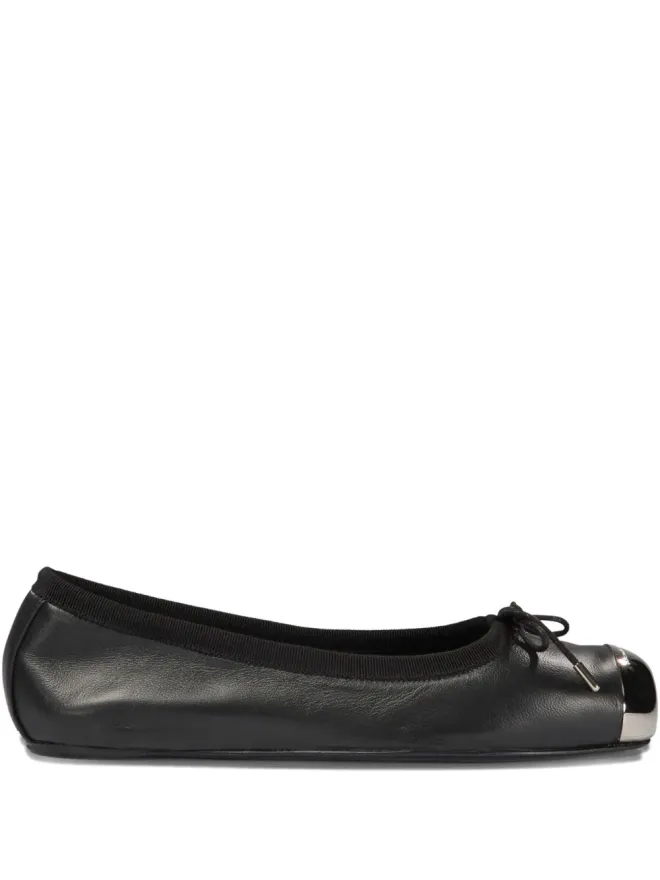 Alexander McQueen Alexander McQueen メタルトゥキャップ バレエパンプスの商品画像