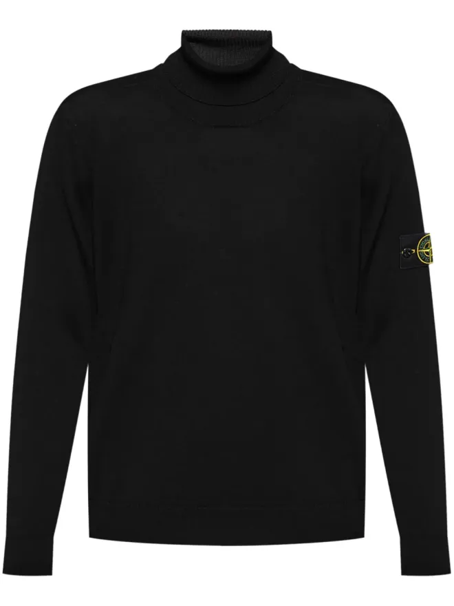 Stone Island Stone Island コンパスパッチ ウール ニットセーターの商品画像