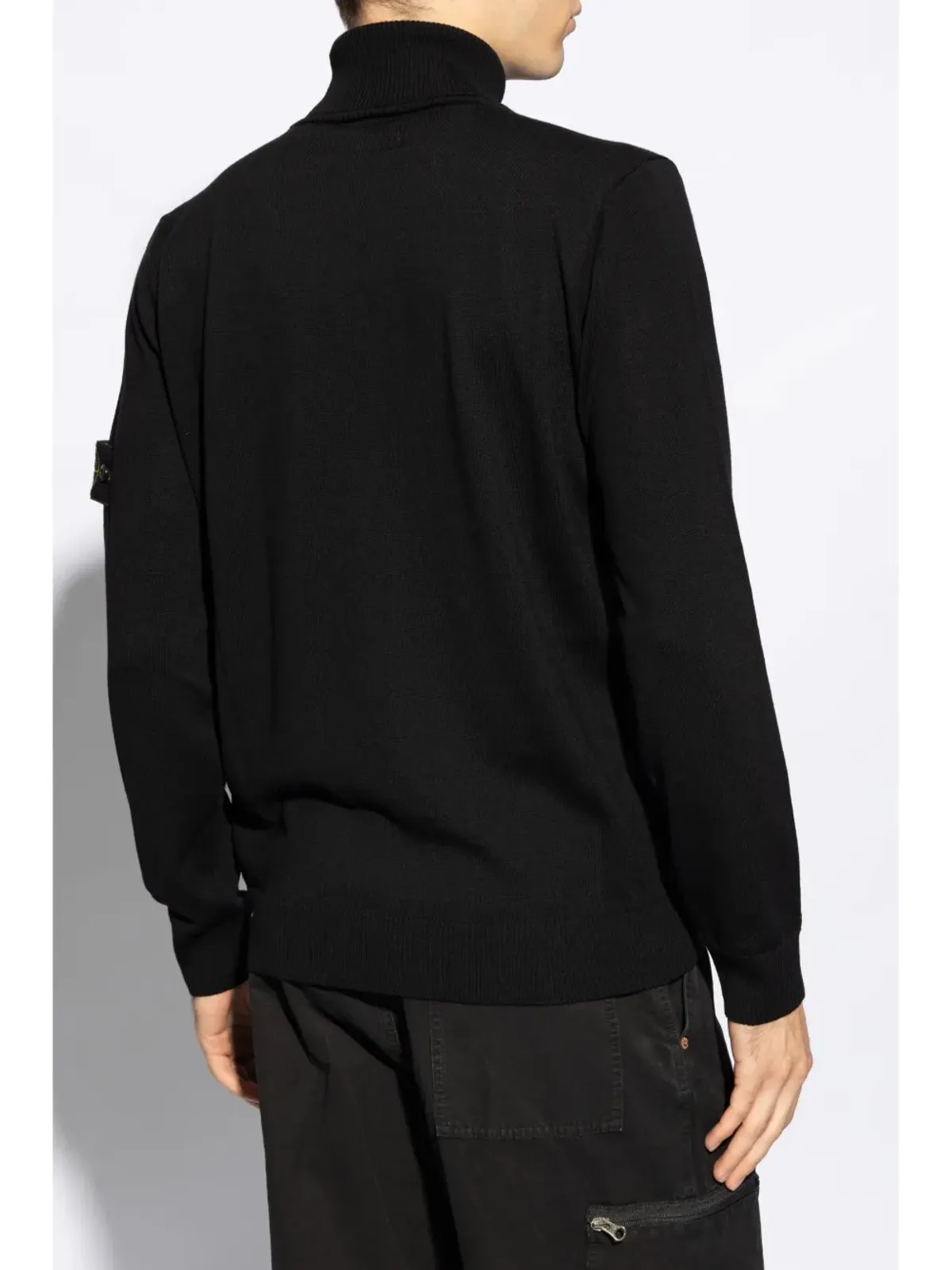 Stone Island コンパスパッチ ウール ニットセーター - 画像4