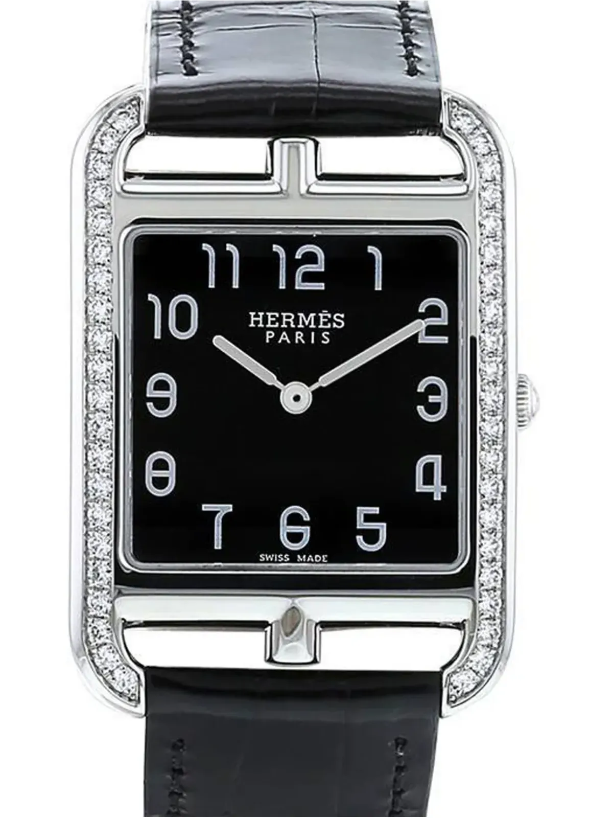 Hermès ビンテージ Cape Cod 40mm 腕時計 ブラック - 画像2