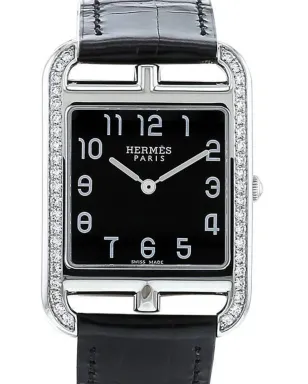 Hermès ビンテージ Cape Cod 40mm 腕時計 ブラック - サムネイル2