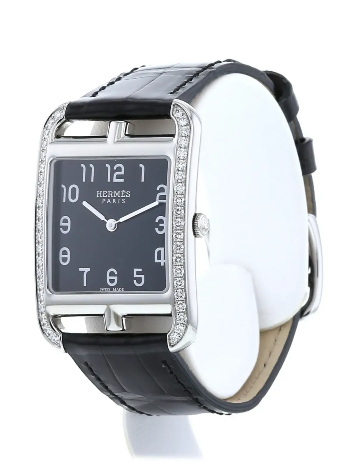 Hermès ビンテージ Cape Cod 40mm 腕時計 ブラック - 画像3