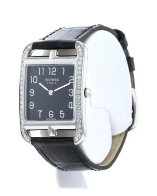 Hermès ビンテージ Cape Cod 40mm 腕時計 ブラック - サムネイル3