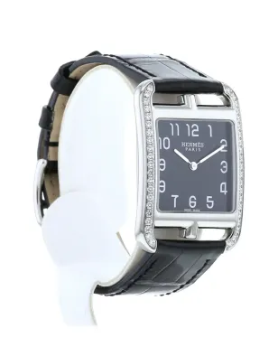 Hermès ビンテージ Cape Cod 40mm 腕時計 ブラック - サムネイル4