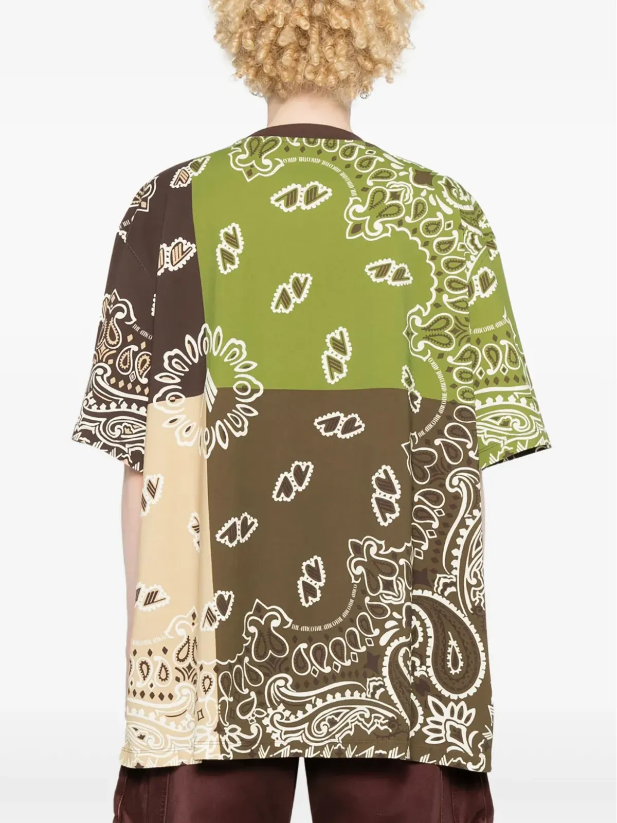 The Attico ペイズリープリント コットン Tシャツ - ブラウン - 画像4
