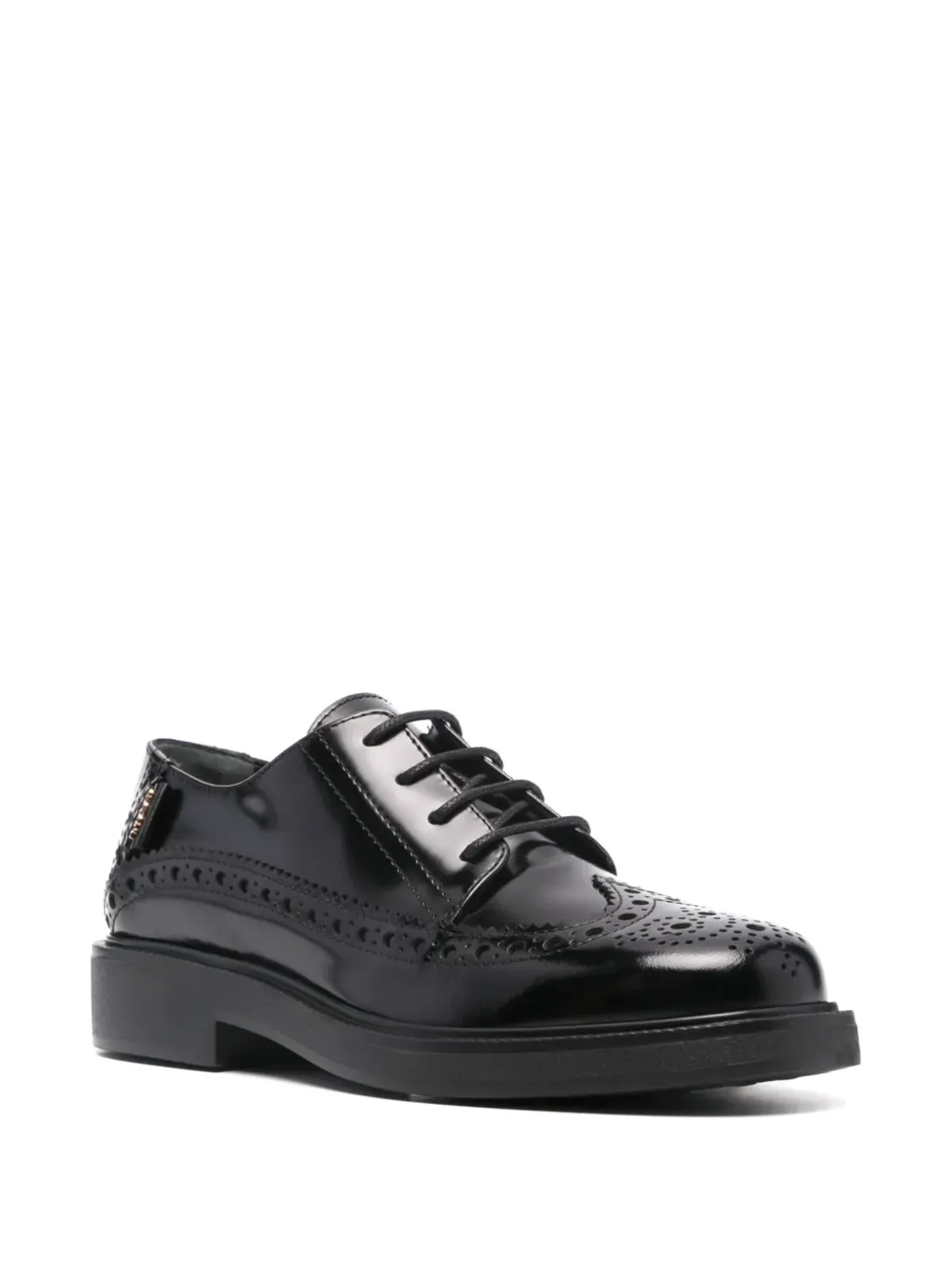 Tod's ロゴタグ レザー ブローグス - 画像2