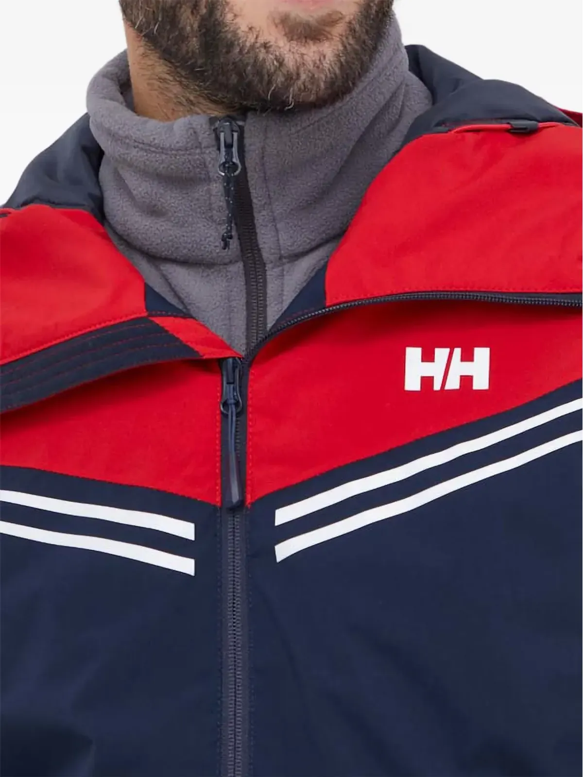 Helly Hansen フード付きストライプスキージャケット - 画像4
