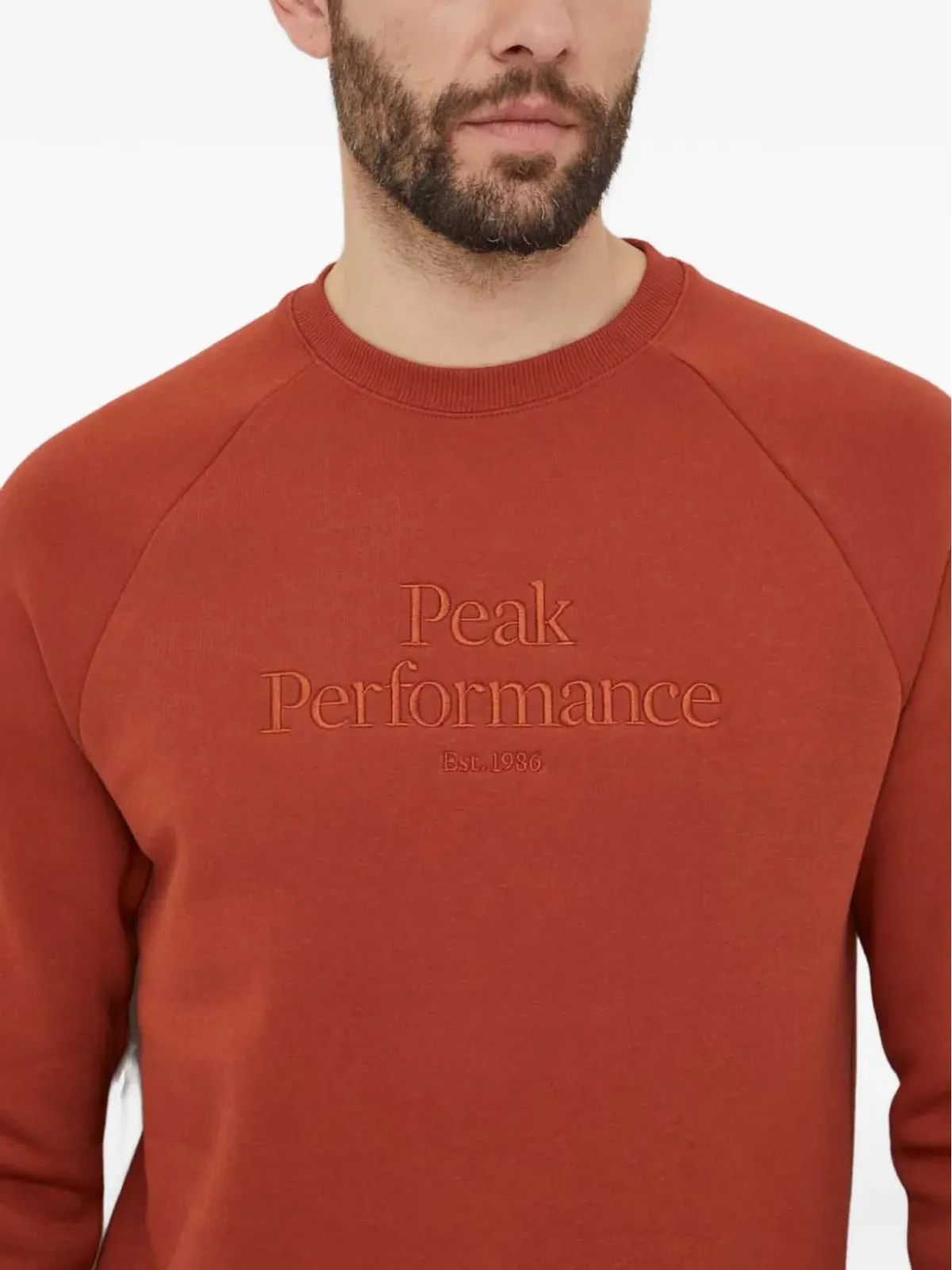 Peak Performance ロゴ刺繍スウェットシャツ - 画像4