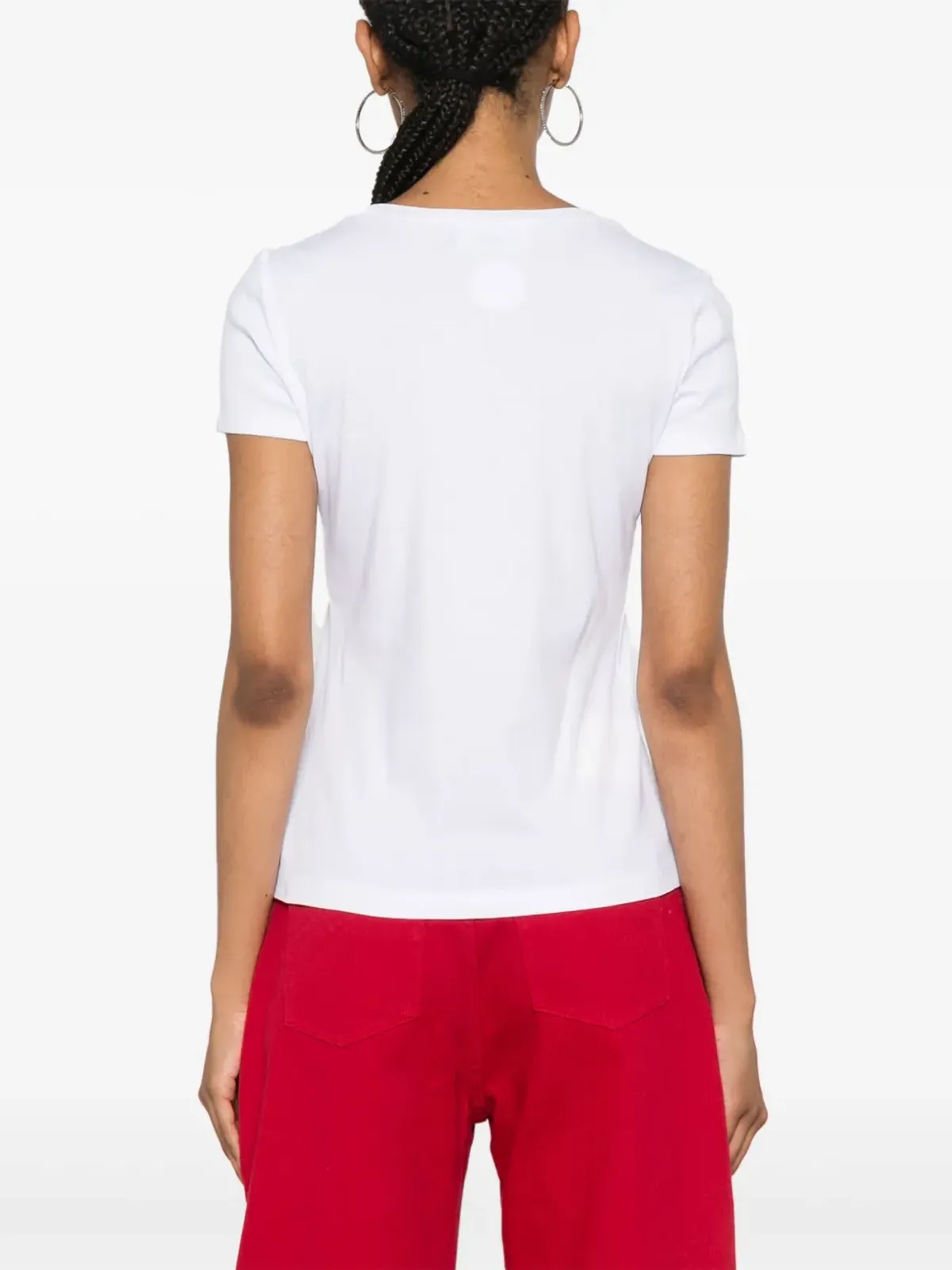 DSQUARED2 アップリケロゴ コットン Tシャツ - ホワイト - 画像4