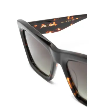 GIGI STUDIOS Esmeralda cat-eye sunglasses - Brown - サムネイル3