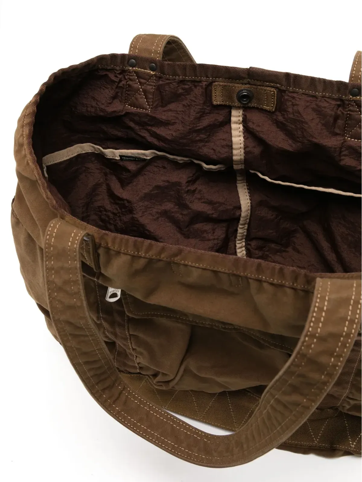 Porter-Yoshida & Co. Crag panelled tote bag - Brown - 画像5