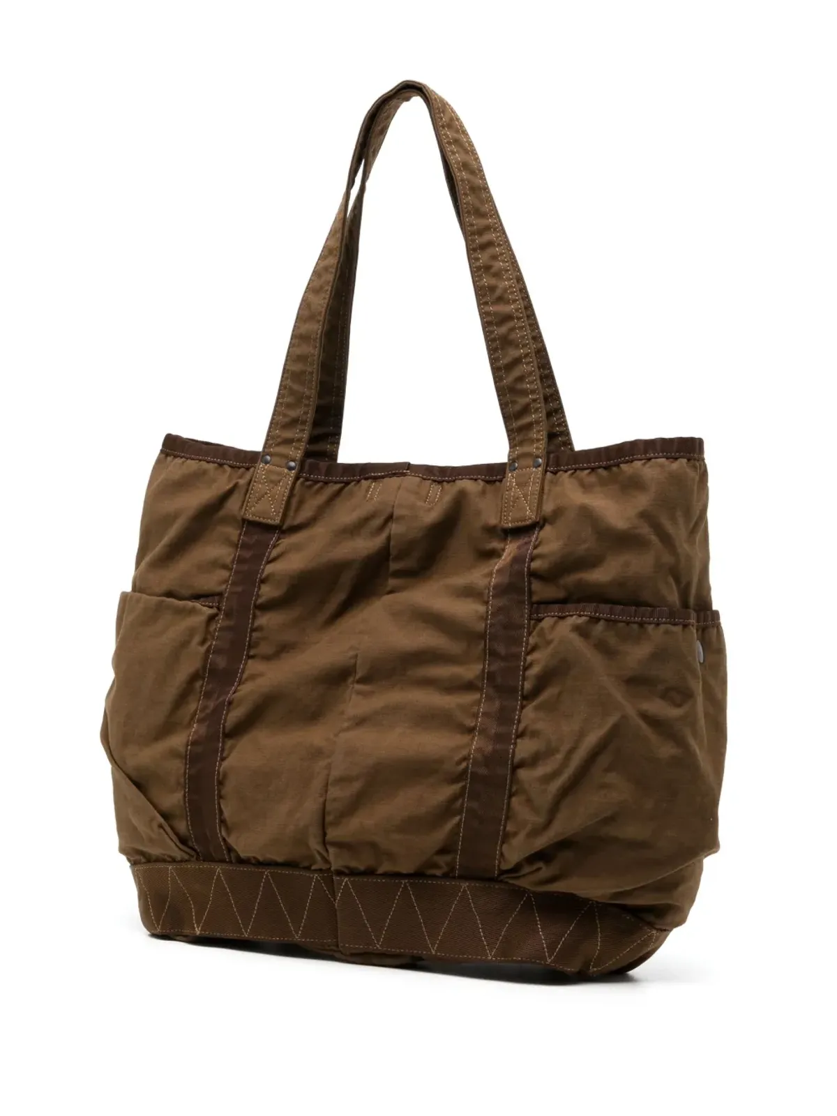 Porter-Yoshida & Co. Crag panelled tote bag - Brown - 画像3